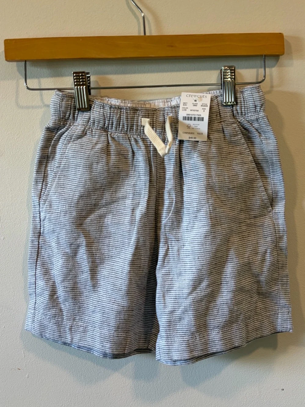NWT Crewcuts Blue Striped Shorts